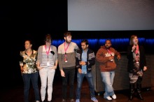 From left: Lia Johnson, Isabella Wing-Davey, Charles Rogers, Shiva Bajpai, Gerald Crump